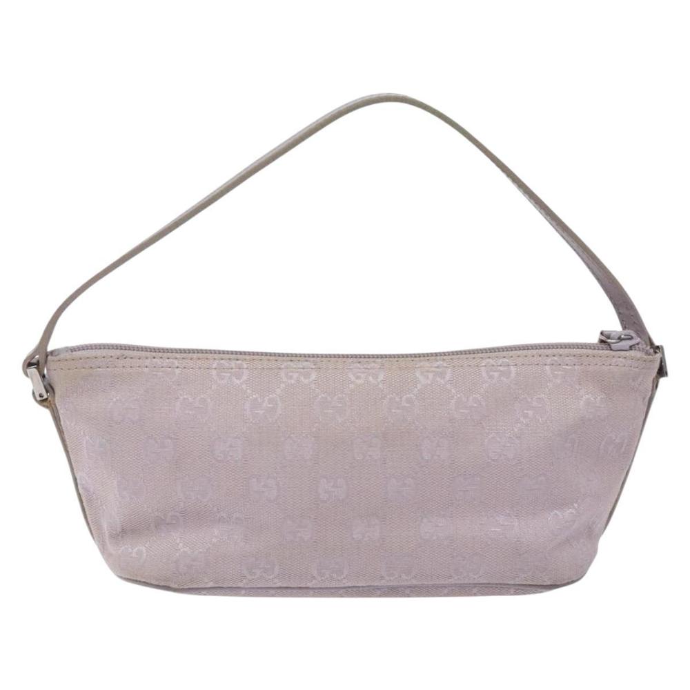 GUCCI GG Canvas Accessory Pouch Purple Silver 7198 Auth mr1477 - Picture 3 of 16